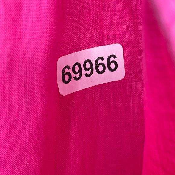 SIGRID OLSEN Dress L 100% Linen Woven Halter Sundress Shift Sleeveless Pink - Picture 11 of 11